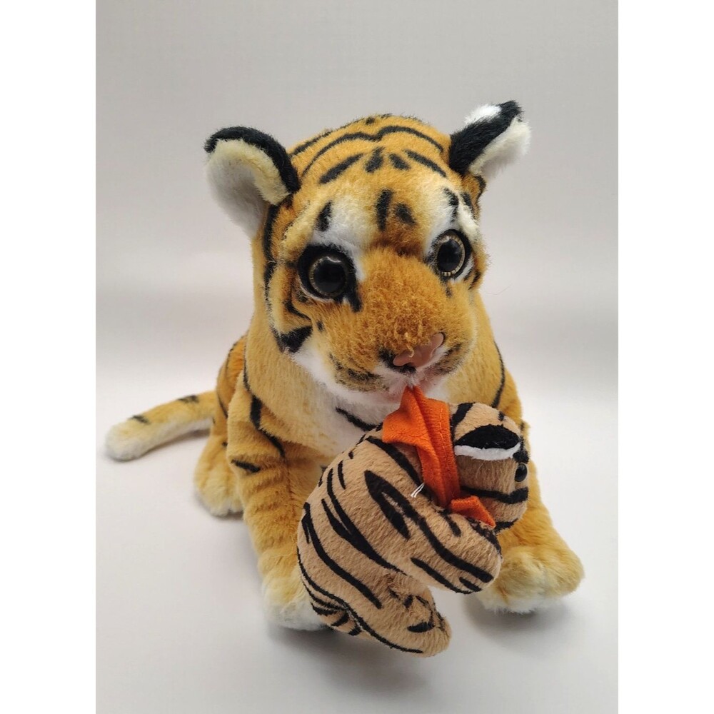 American Furniture Warehouse 10" Bengal Tiger Carrying Toy Plush